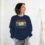 Personalised - Dice, Family Games Night - Classic Unisex Crewneck Sweatshirt | Gildan® 18000 Navy Personalised Sweatshirt customise Games Globally Fulfilled personalise