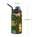 Monsters - Kids Water Bottle with Chug Lid (12 oz) One Size Kids Water Bottle with Chug Lid Printed Offshore