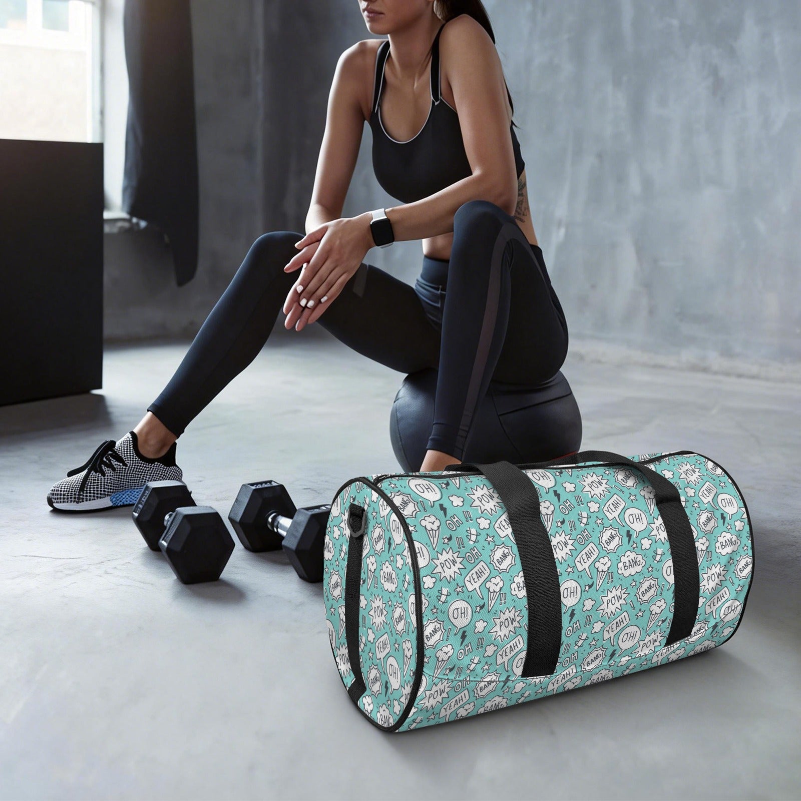 Comic Book Speech Bubbles Duffle Bag Duffle Bag Printed Offshore