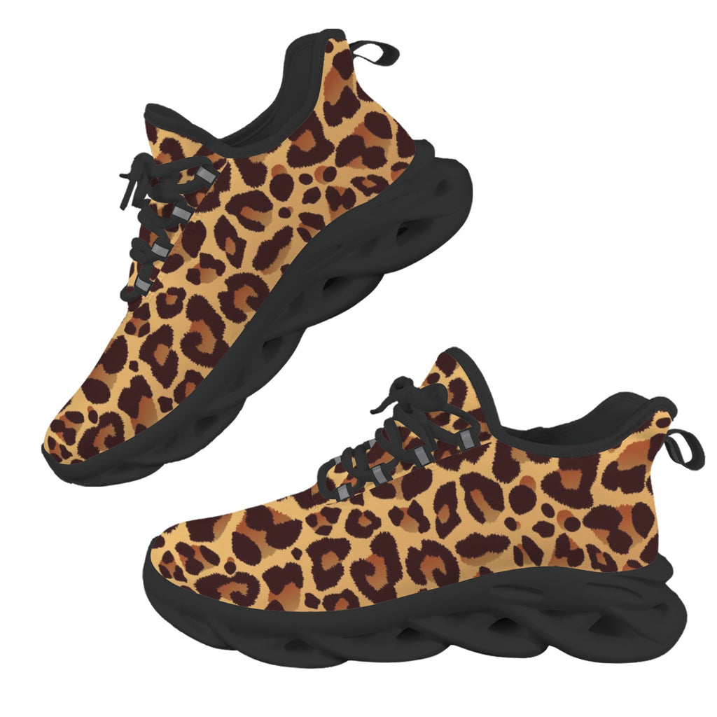 Leopard Print Women's Twisted Sole Sneakers
