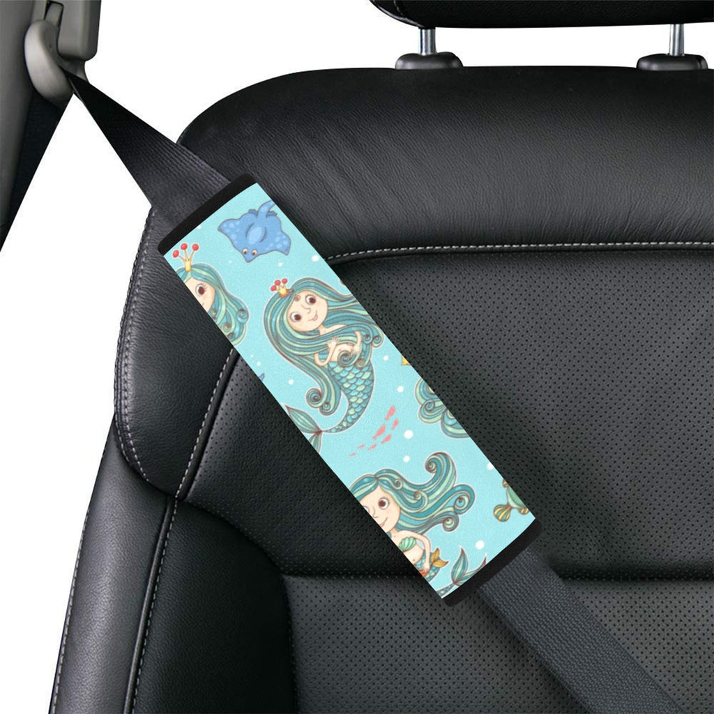 Mermaids Car Seat Belt Cover 7''x10'' (Pack of 2) Car Seat Belt Cover 7x10 (Pack of 2) Ocean Printed Offshore