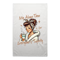My Alone Time Is For Everyone's Safety AS Colour Tea Towel White One Size Tea Towel Printed In Australia