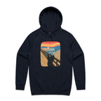 Alien Scream - Mens Hoodie Navy Mens Hoodie Printed In Australia Sci Fi
