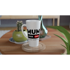 Mum Mode On - White Latte 17oz Ceramic Mug Latte Mug Globally Fulfilled Mum