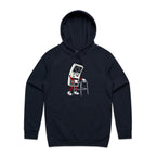 Retro Gamer Men's AS Colour Hoodie Navy Mens Hoodie Games Printed In Australia