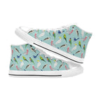 Australian Birds Men's High Top Canvas Shoes Men's Classic High Top Canvas Shoes Australia Birds Printed Offshore