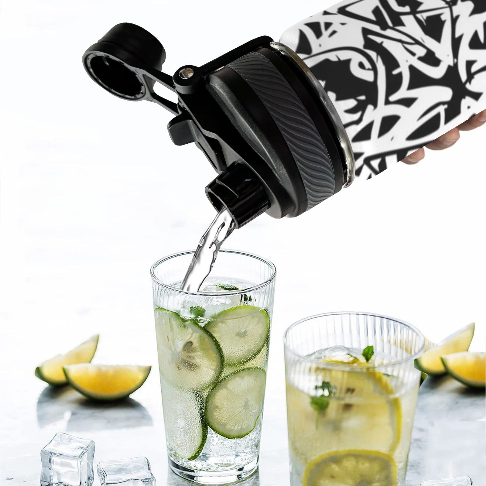 Graffiti - Insulated Water Bottle with Dual-Use Lid (18oz) Insulated Water Bottle with Dual-Use Lid (18oz) Printed Offshore