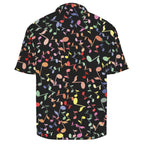 Quavers, Music Notes Men's Crinkle Hawaiian Shirt