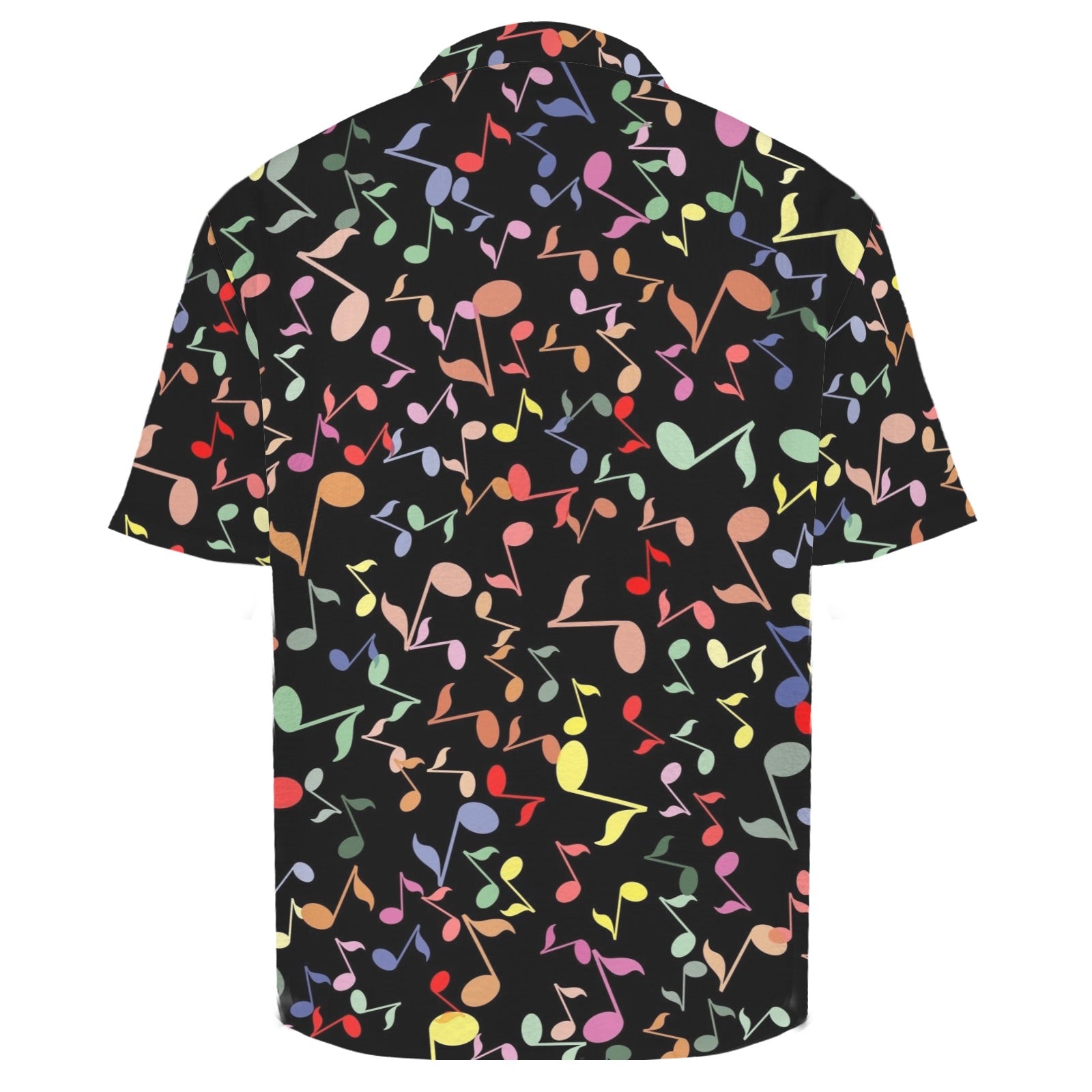 Quavers, Music Notes Men's Crinkle Hawaiian Shirt