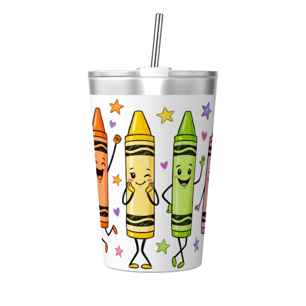 Cute Crayon Characters Small Stainless Steel Travel Mug Cup 12oz/350ml
