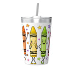 Cute Crayon Characters Small Stainless Steel Travel Mug Cup 12oz/350ml