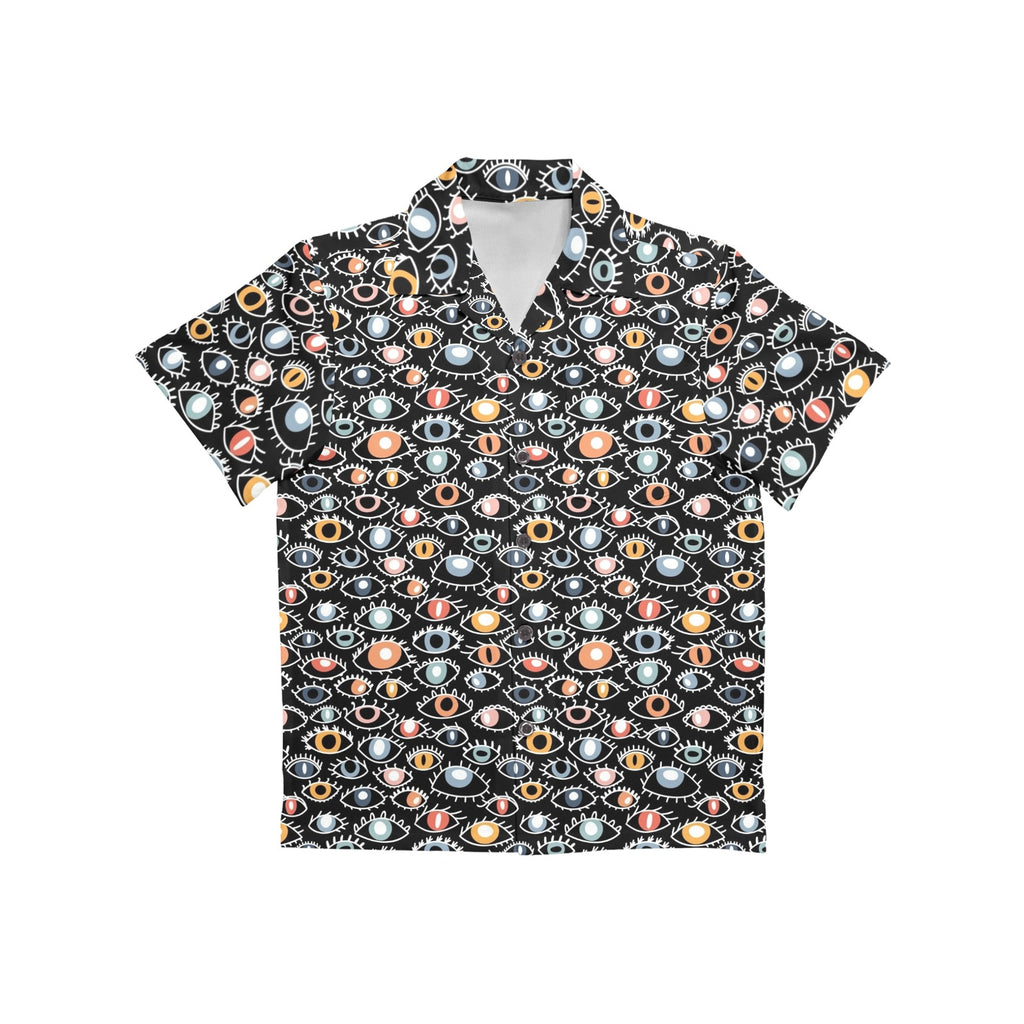 Eyes On Black Junior Kids Hawaiian Shirt