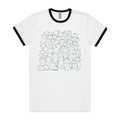 Lots And Lots Of Cats AS Colour Staple Ringer Tee