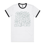 Lots And Lots Of Cats AS Colour Staple Ringer Tee