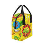 Comic Book Yellow - Zipper Lunch Bag Zipper Lunch Bag Printed Offshore