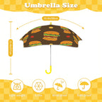 Burgers Kids Safe Round Corner Umbrella Kids Safe Round Corner Umbrella Food Printed Offshore