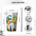 Colourful Rainforest Small Stainless Steel Travel Mug Cup 12oz/350ml