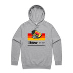 Camera Film, Now We Wait Men's AS Colour Hoodie Grey Marle Mens Hoodie Printed In Australia Retro