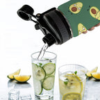 Avocado Characters - Insulated Water Bottle with Dual-Use Lid (18oz) Insulated Water Bottle with Dual-Use Lid (18oz) Food Printed Offshore