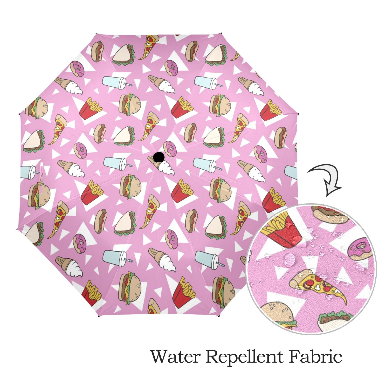 Fast Food - Semi-Automatic Foldable Umbrella (Model U12) Semi-Automatic Foldable Umbrella (U12)