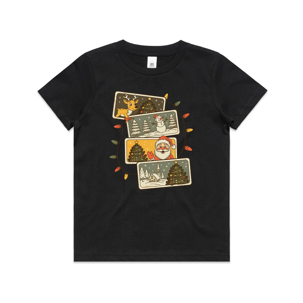 Retro Christmas Cards - Kids Youth T-shirt