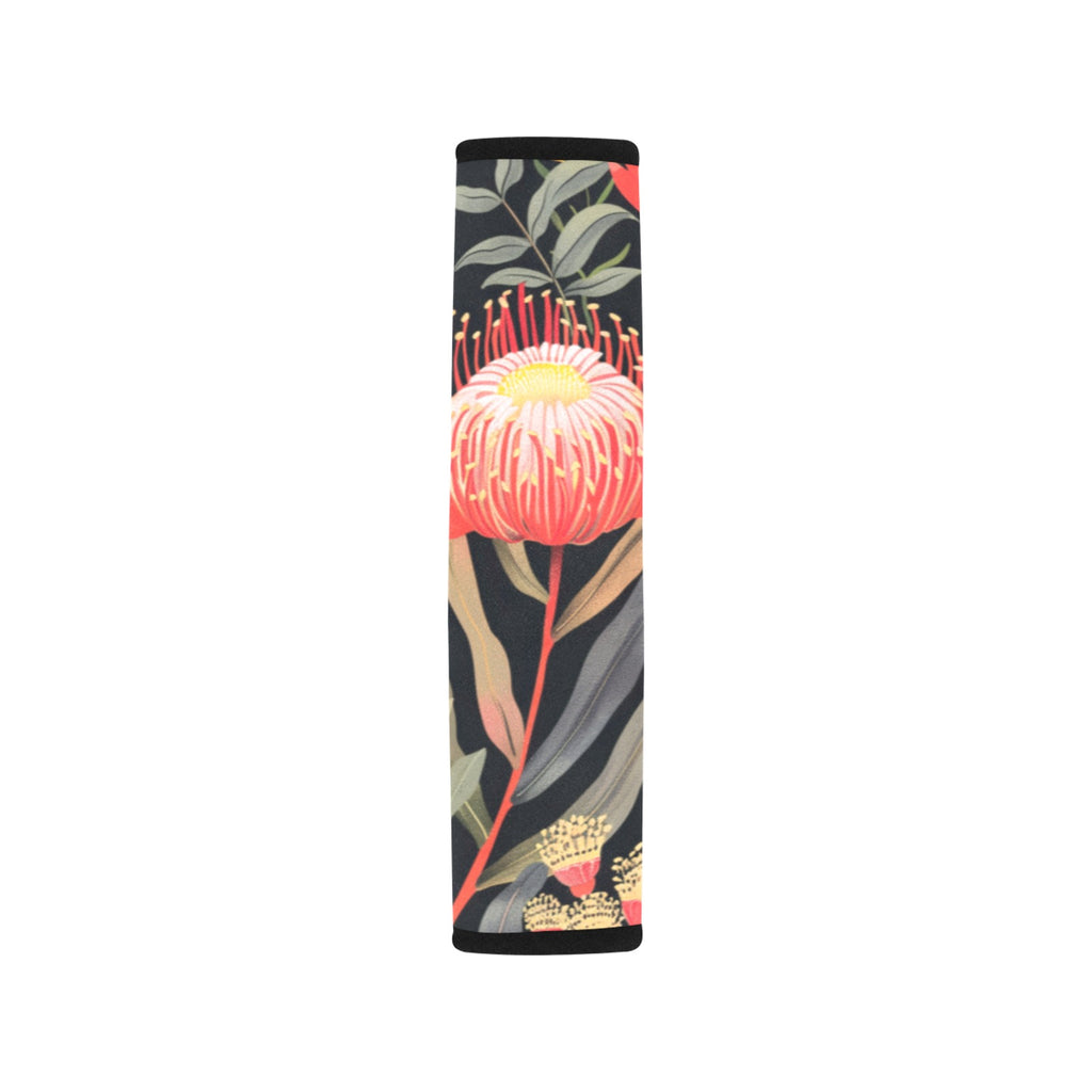 Waratah Car Seat Belt Cover 7''x10'' (Pack of 2) Car Seat Belt Cover 7x10 (Pack of 2) Plants Printed Offshore