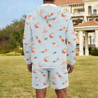 Summer Swim Men's Lightweight Sun Hoodie & Shorts Set Men's Lightweight Sun Hoodie & Shorts Printed Offshore Summer