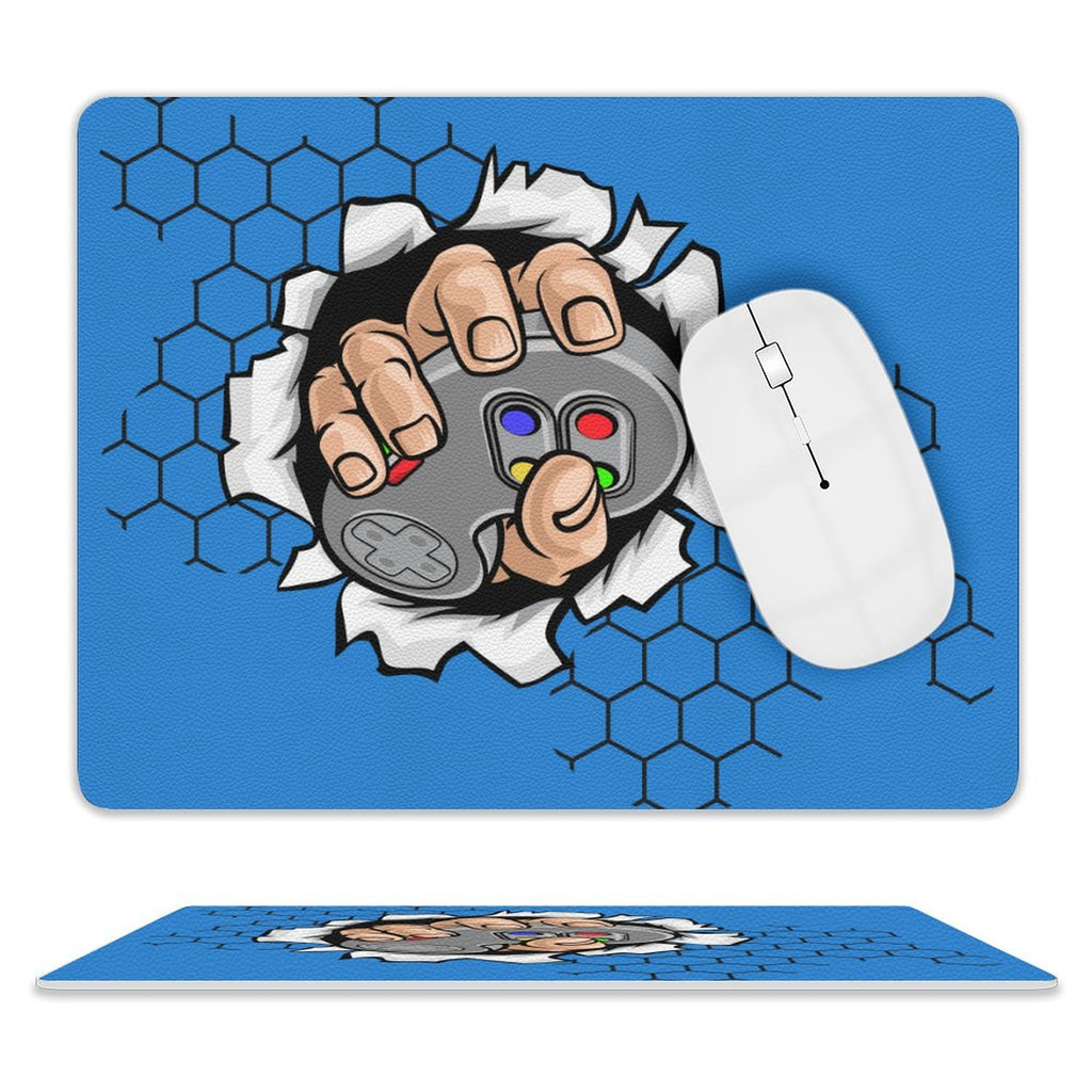 Gamer - Leather Mouse Pad white One size Leather Mouse Pad Games Printed Offshore