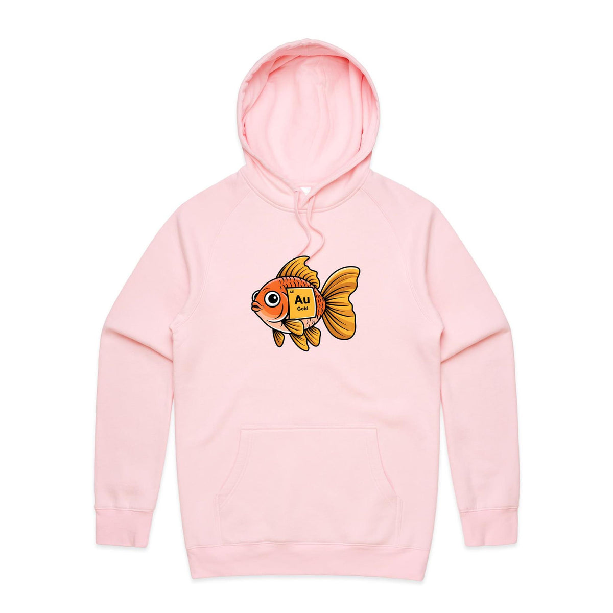 Gold Fish Periodic Table Men's AS Colour Hoodie