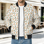 Kangaroos Men's Casual Zip‑Up Bomber Jacket