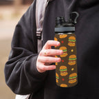Burgers - Insulated Water Bottle with Dual-Use Lid (18oz) Insulated Water Bottle with Dual-Use Lid (18oz) Food Printed Offshore