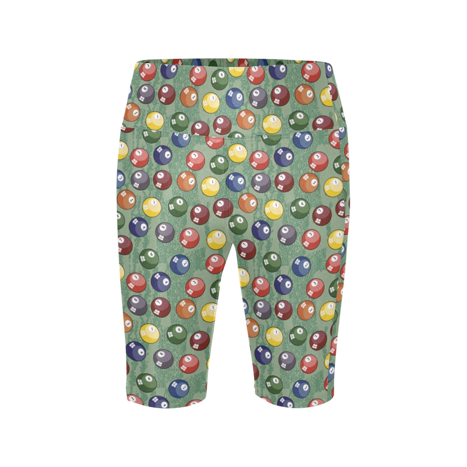 Pool Balls - Women's Bike Shorts With Side Pockets Women's Bike Shorts Games Printed Offshore