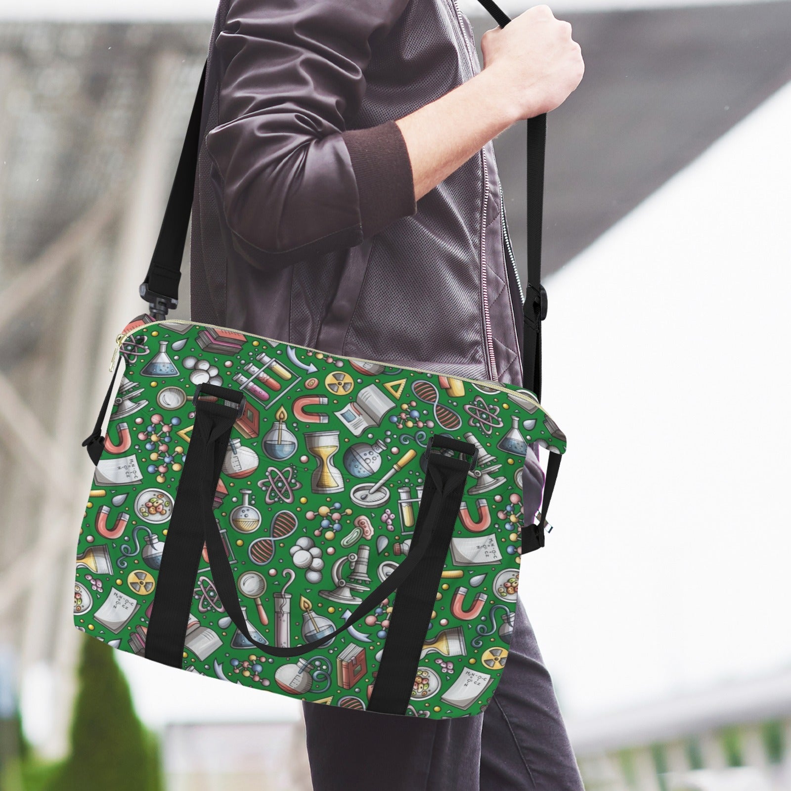 Science Love Duffle Bag-Simple (Model 1715) Duffle Bag-Simple (1715)