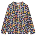 Groovy Flowers Women's Full-Zip Hoodie