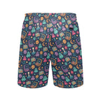 Space Arcade Men's Mid-Length Beach Shorts Men's Mid-Length Beach Shorts Games Printed Offshore Retro Sci Fi
