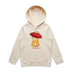 UFO, Here For The Cats - Kids Hoodie Ecru Kids Hoodie Printed In Australia