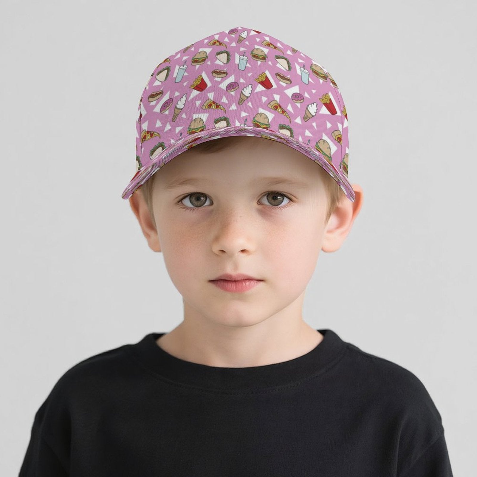 Fast Food Kids Baseball Cap Kids Baseball Hat Food Printed Offshore