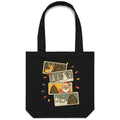 Retro Christmas Cards - Canvas Tote Bag