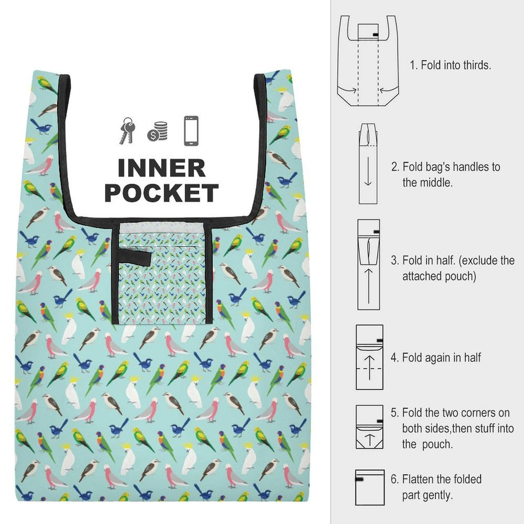 Australian Birds Foldable Shopping Bag