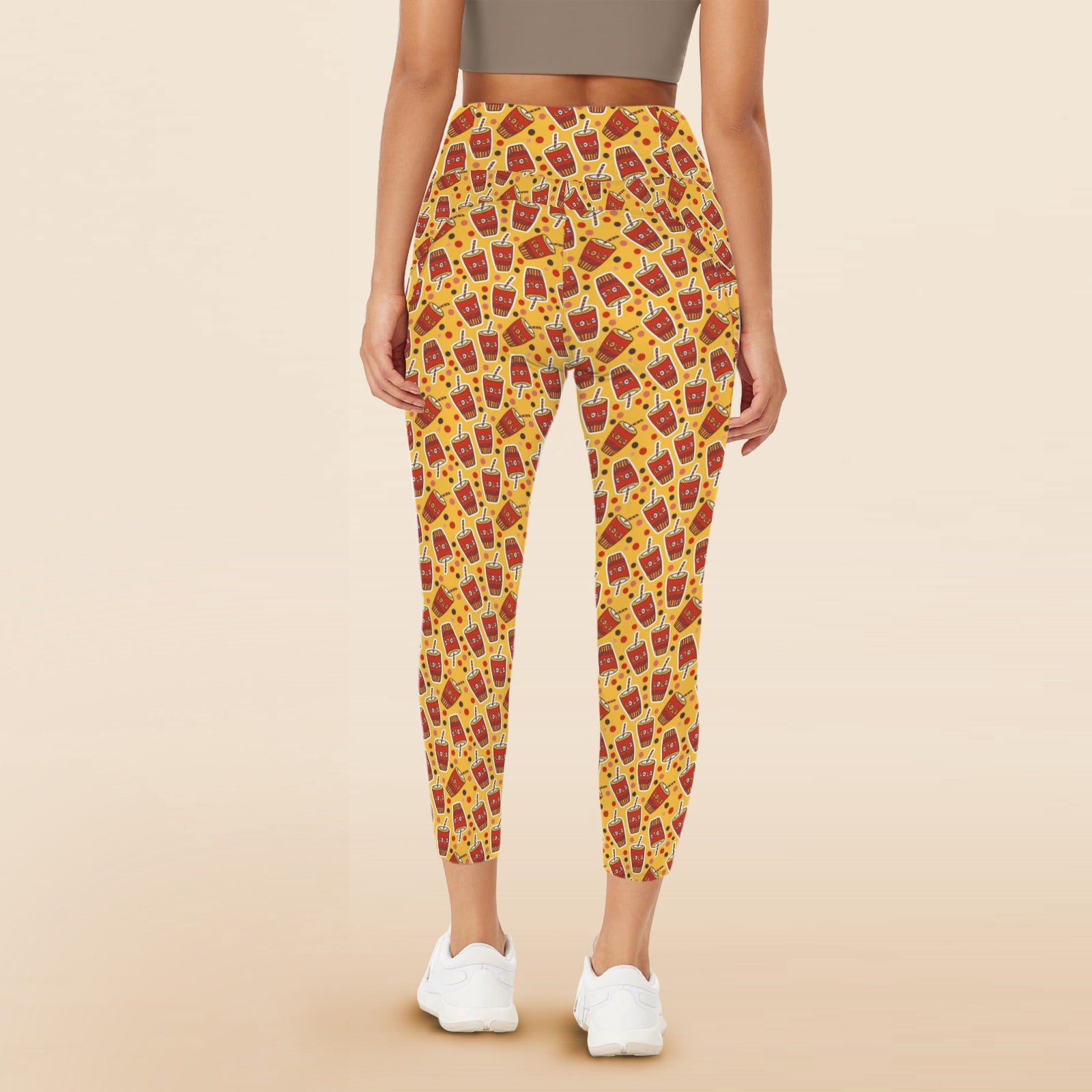 Cola - Women's High Waist Pockets Yoga Leggings