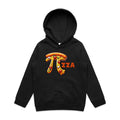 Pi Pizza - Kids Hoodie Black Kids Hoodie Printed In Australia