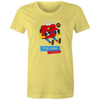 The View From The 90's - Womens T-shirt Yellow