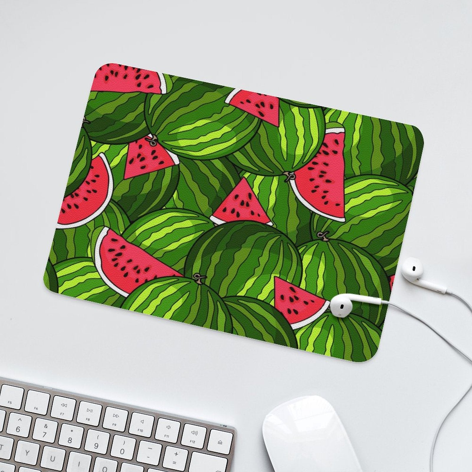 Watermelons Leather Mouse Pad Leather Mouse Pad Food Printed Offshore