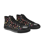 Quavers, Music Notes - Women's High Top Canvas Shoes
