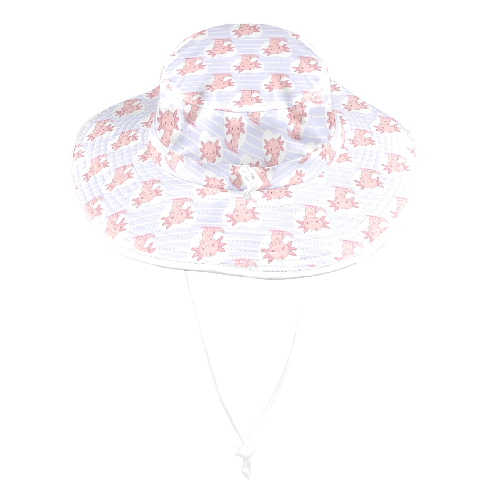 Axolotl Love Wide Brim Bucket Hat Wide Brim Bucket Hat animal Printed Offshore