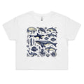 Sea Creatures Women's AS Colour Crop Tee