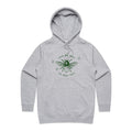 Save The Bees Women's AS Colour Hoodie Grey Marle Womens Hoodie Environment Printed In Australia