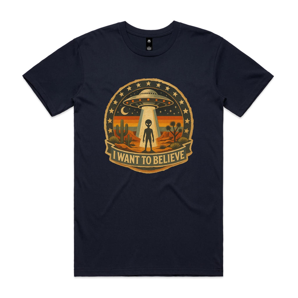 I Want To Believe Vintage UFO Men's AS Colour T-shirt