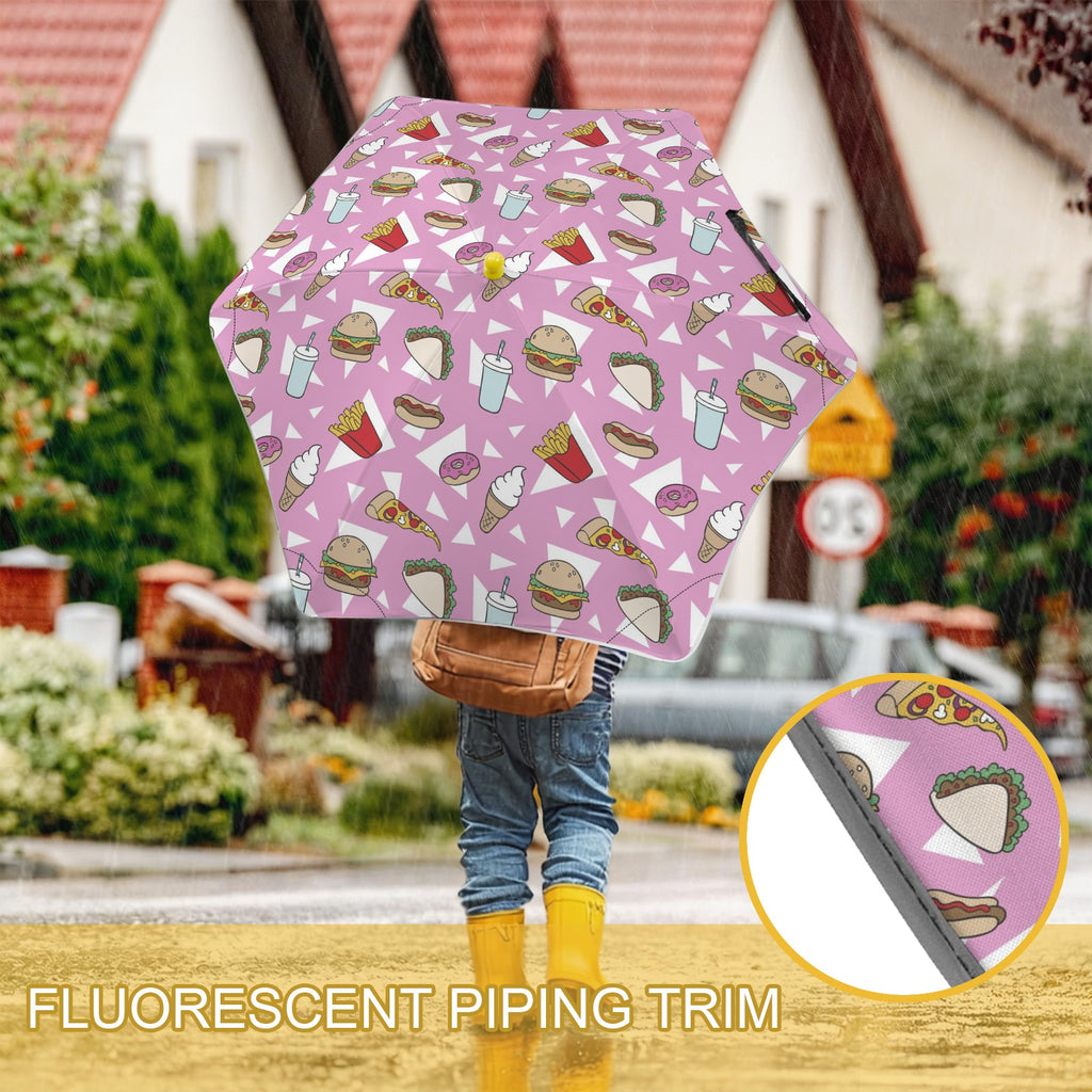 Fast Food Kids Safe Round Corner Umbrella Kids Safe Round Corner Umbrella Food Printed Offshore