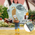 Cat Stretch Kids Safe Round Corner Umbrella Kids Safe Round Corner Umbrella animal Printed Offshore